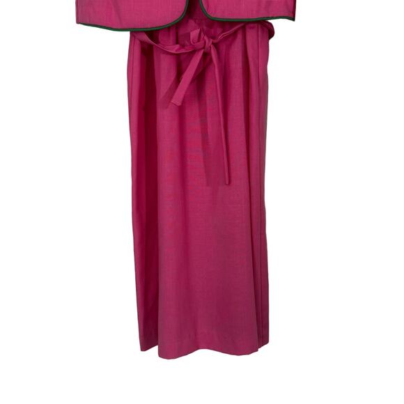 ✨Vintage 70s/80s Pink & Green sun summer‎ dress & jacket with tags Perwinkle 10 - Picture 13 of 13